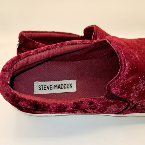 Steve Madden Velvet Slip On Size 8.5 - Picture 4 of 6